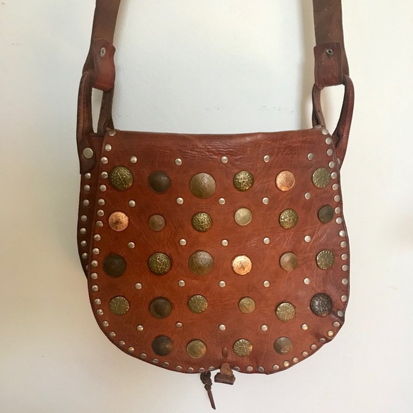 Bags Vintage Brown Leather Saddle Bag Crossbody Poshmark